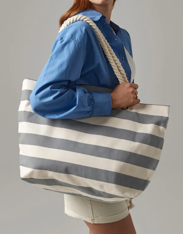 Nautical Beach Bag porté — vue 1