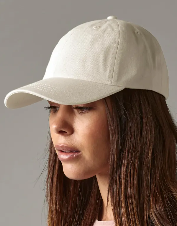 Organic Cotton 6 Panel Dad Cap porté — vue 2