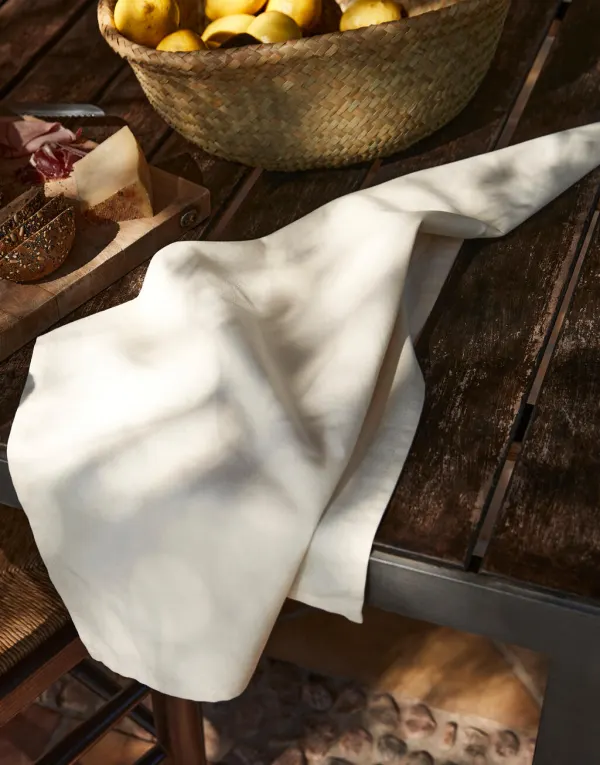 Organic Cotton Tea Towel porté — vue 1