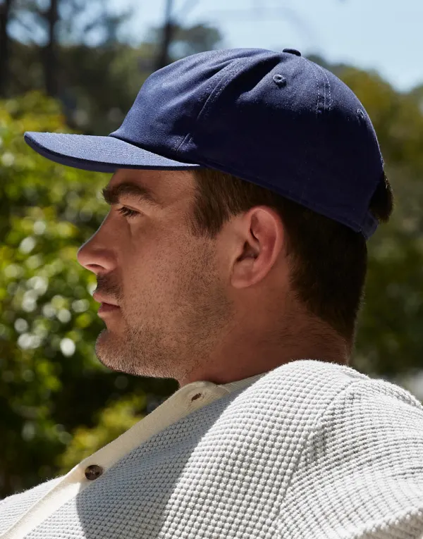 Organic Cotton Unstructured 5 Panel Cap porté — vue 1