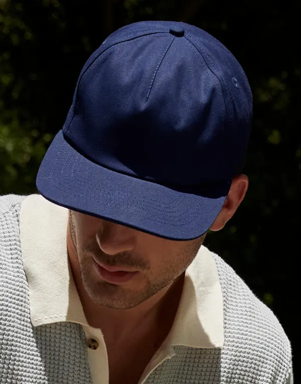 Organic Cotton Unstructured 5 Panel Cap porté — vue 2