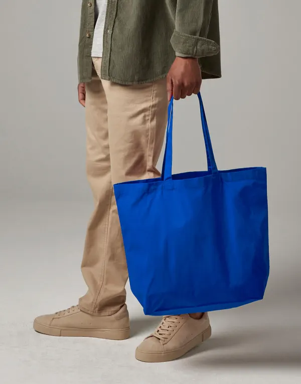 Organic Premium Cotton Maxi Tote porté — vue 1