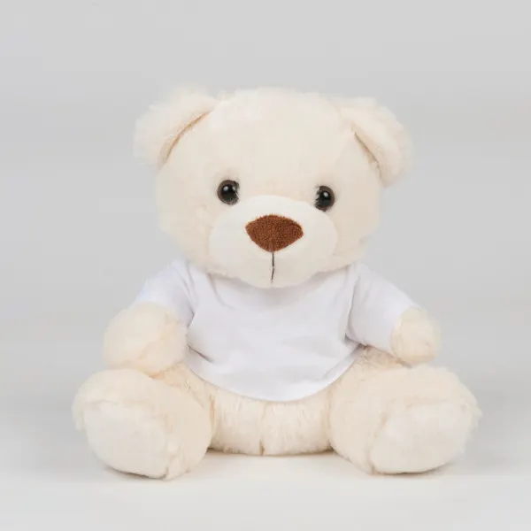 Ours en peluche avec t-shirt porté — vue 1
