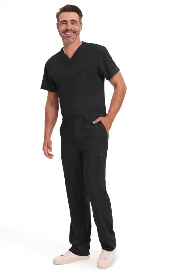Pantalon à cordon de serrage à taille standard homme porté — vue 4