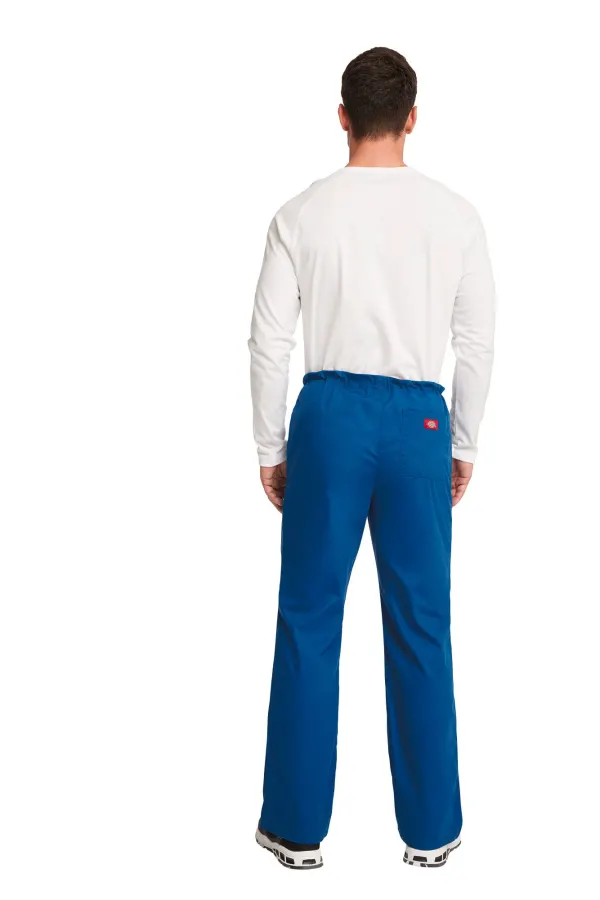 Pantalon à cordon de serrage à taille standard unisexe porté — vue 1