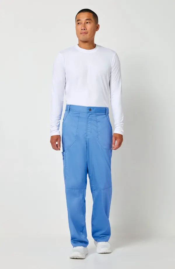 Pantalon cargo à braguette homme porté — vue 1