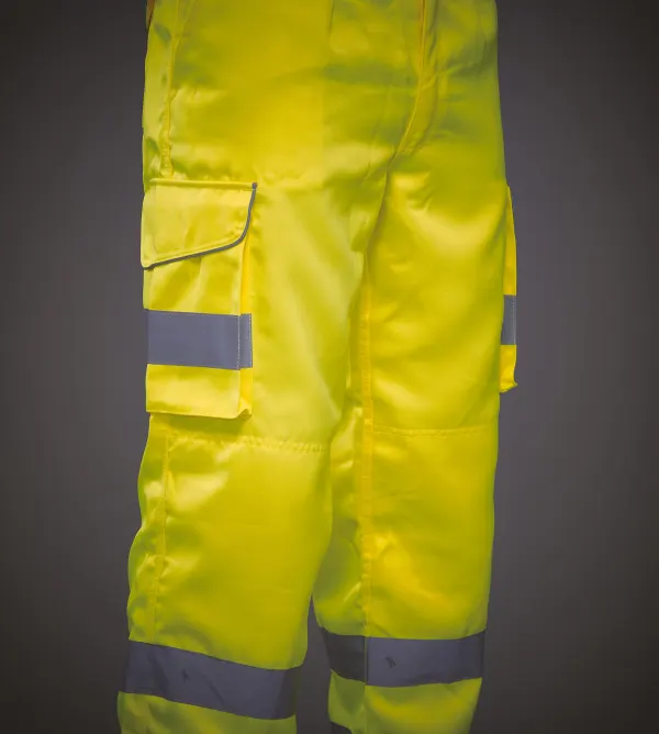 Pantalon Cargo haute visibilité porté — vue 1