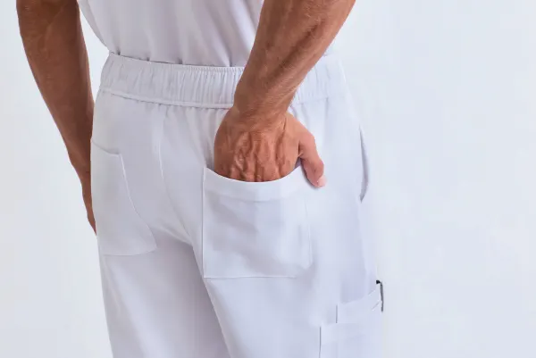 Pantalon cargo stretch homme porté — vue 3
