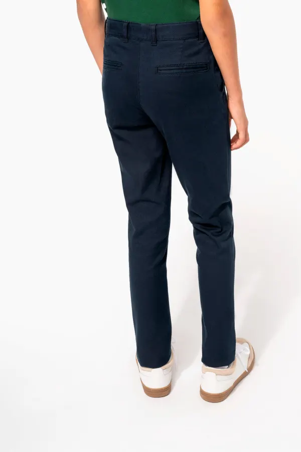 Pantalon chino fille porté — vue 1