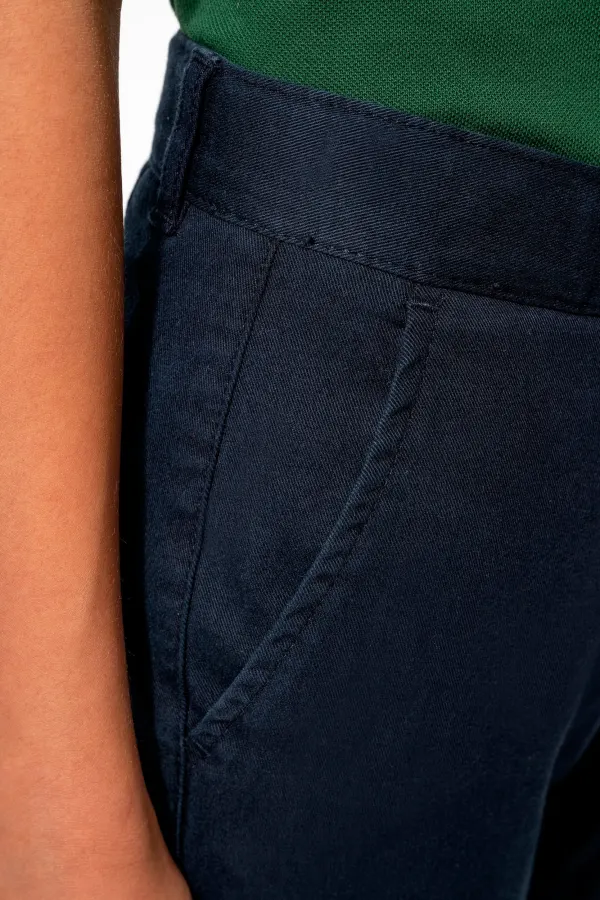 Pantalon chino fille porté — vue 2