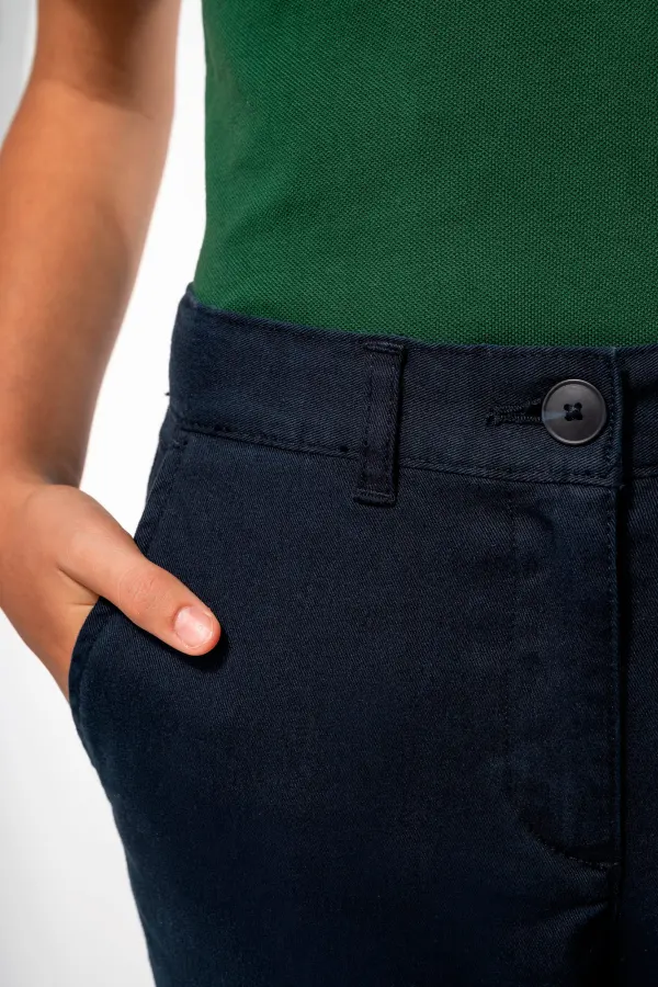 Pantalon chino fille porté — vue 3