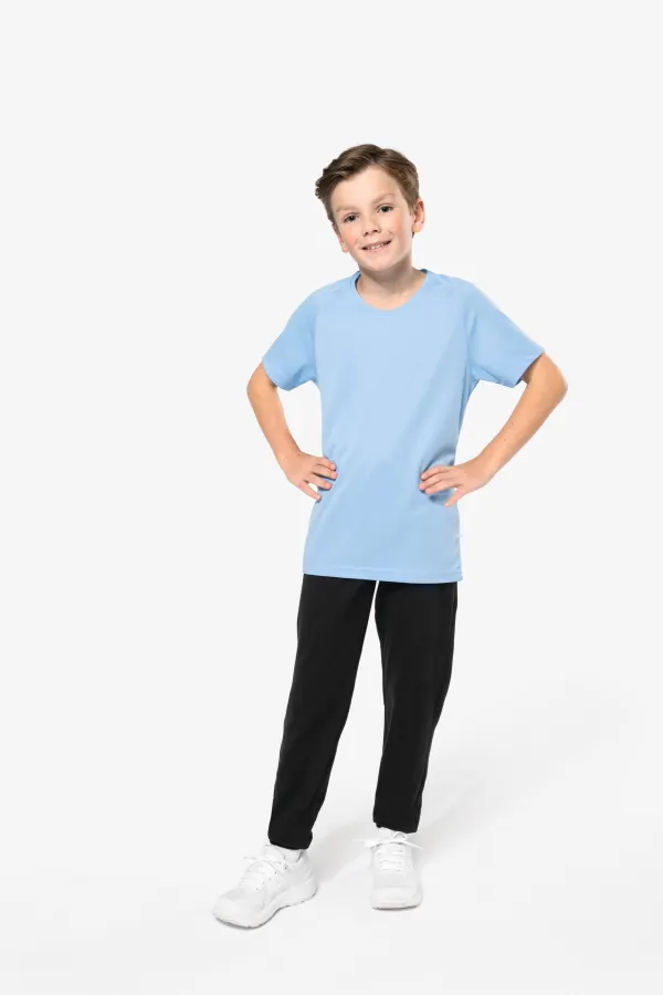 Pantalon de jogging en coton léger enfant porté — vue 3