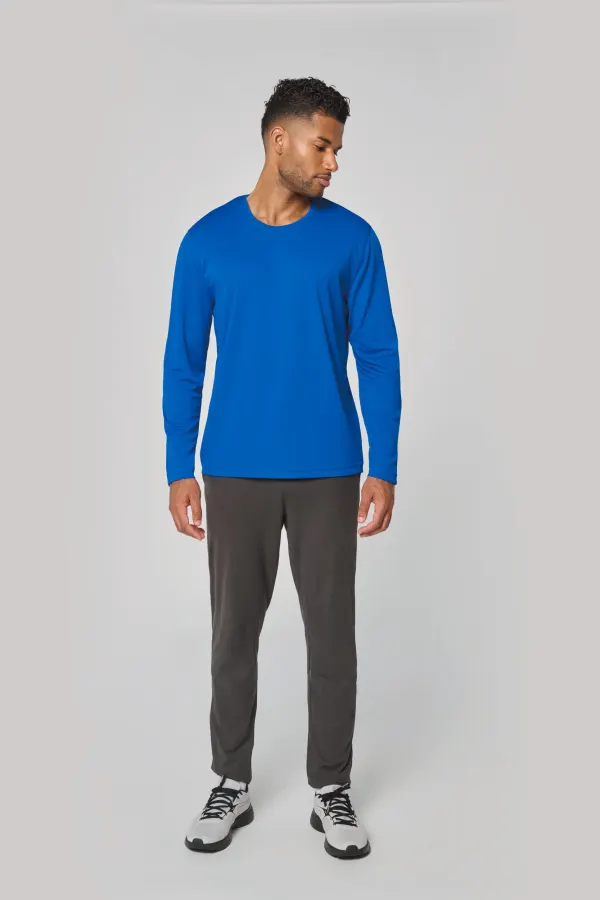 Pantalon de jogging en coton léger unisexe porté — vue 3