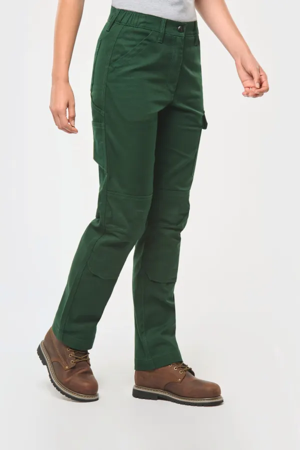 Pantalon de travail multipoches femme porté — vue 2