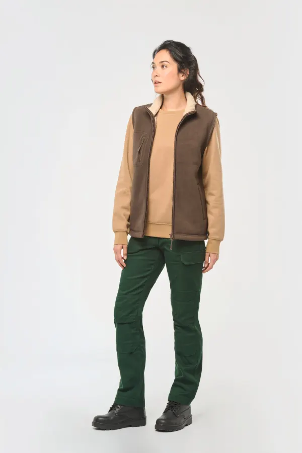 Pantalon de travail multipoches femme porté — vue 3