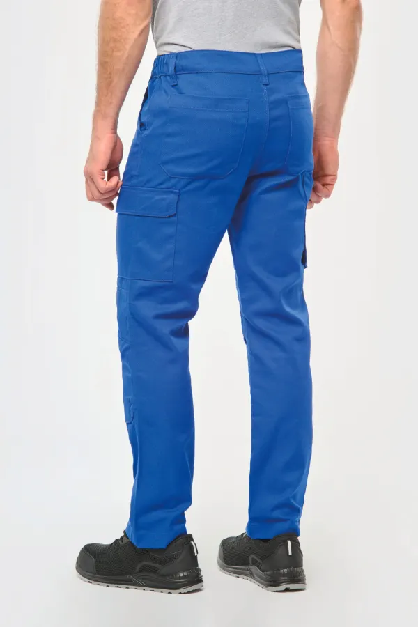 Pantalon de travail multipoches homme (WK740) porté — vue 1