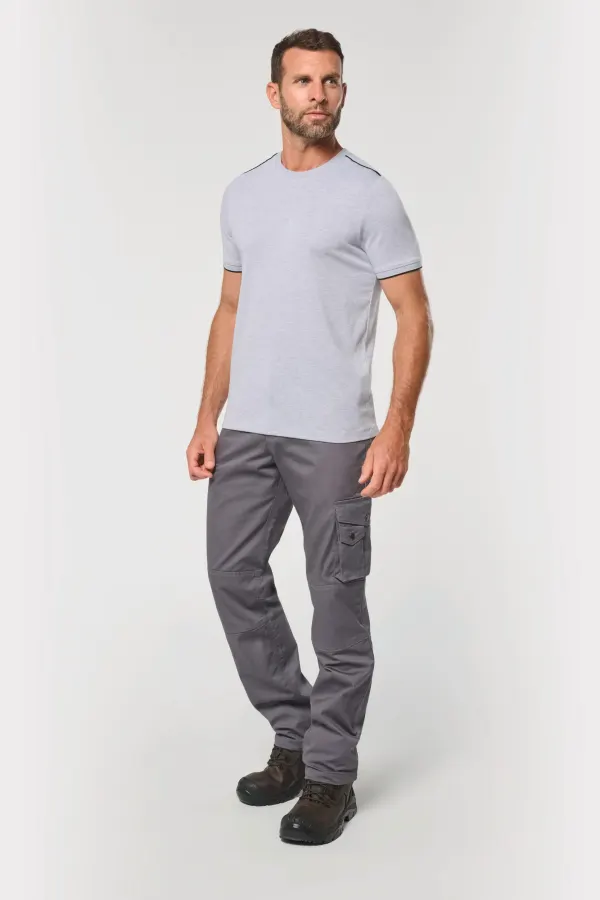 Pantalon de travail multipoches homme (WK795) porté — vue 3