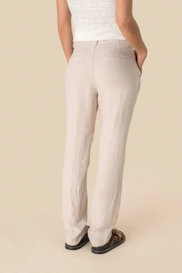 Pantalon en lin femme porté — vue 4