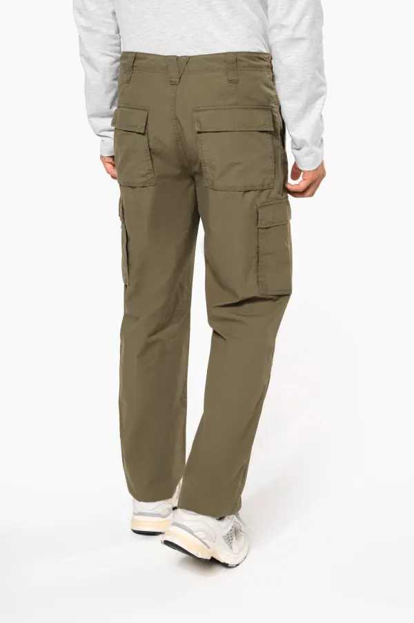 Pantalon léger multipoches homme porté — vue 1