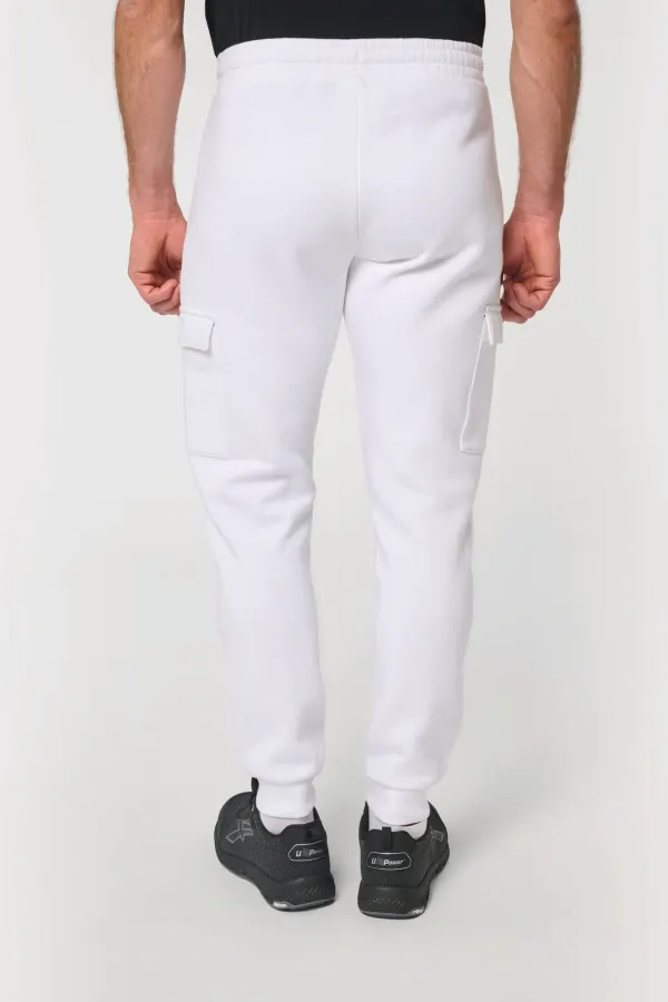 Pantalon molleton cargo écoresponsable homme porté — vue 1