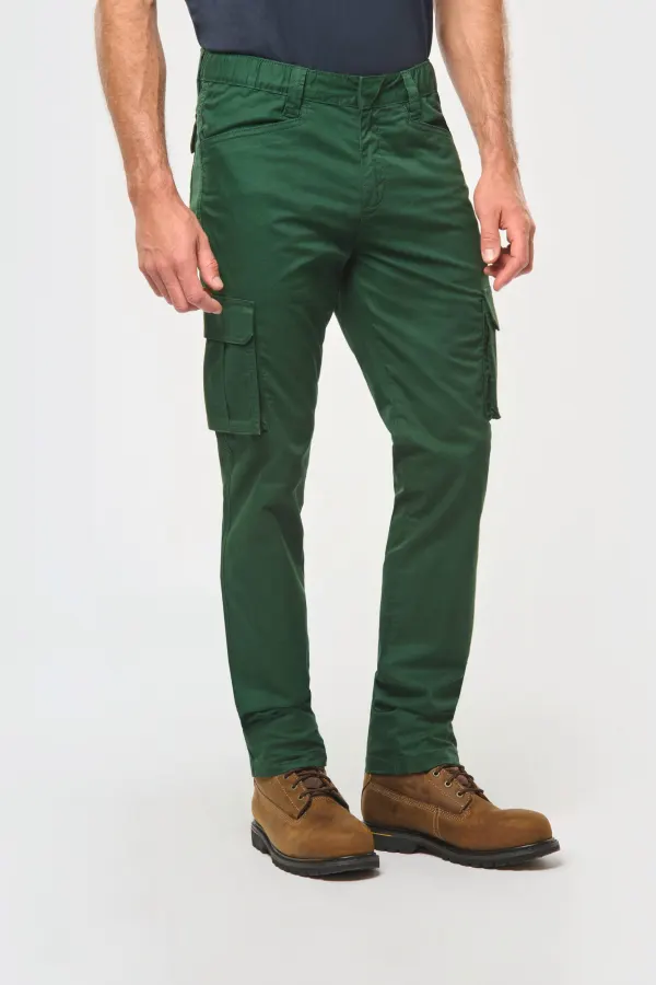 Pantalon multipoches écoresponsable homme porté — vue 1