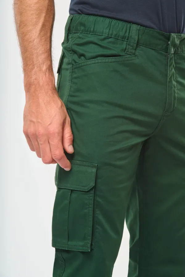 Pantalon multipoches écoresponsable homme porté — vue 3