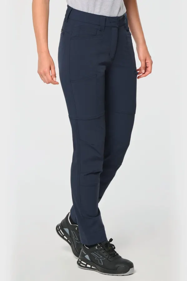 Pantalon recyclé stretch femme porté — vue 2