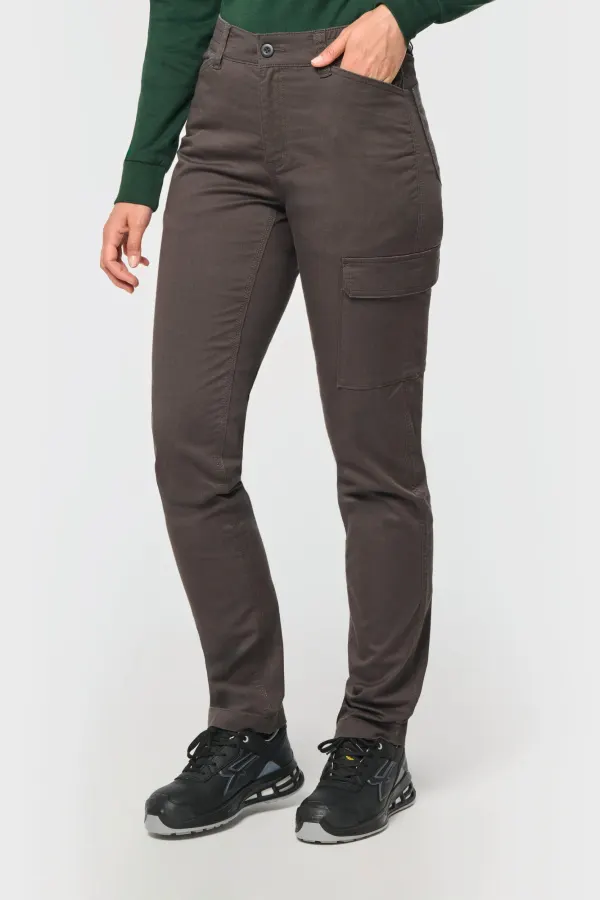 Pantalon stretch coton unisexe porté — vue 4