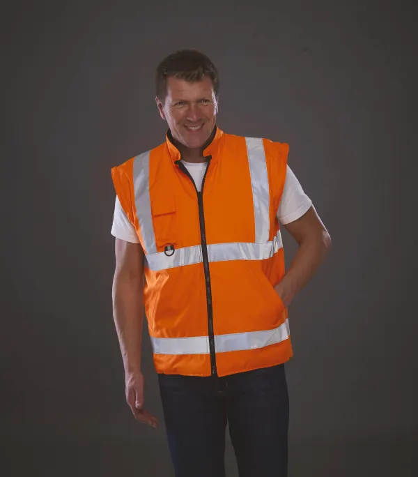Parka de sécurité haute visibilité 7 en 1 porté — vue 1