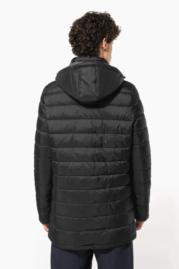 Parka doudoune légère à capuche homme porté — vue 1