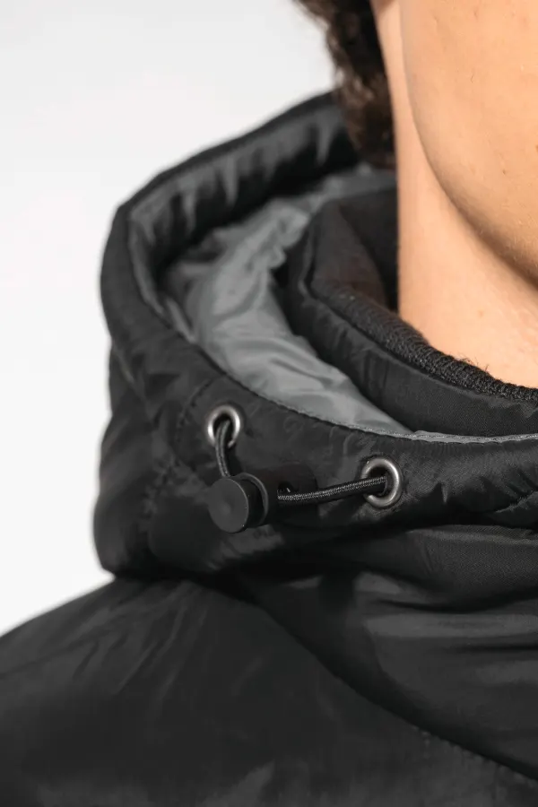 Parka doudoune légère à capuche homme porté — vue 4