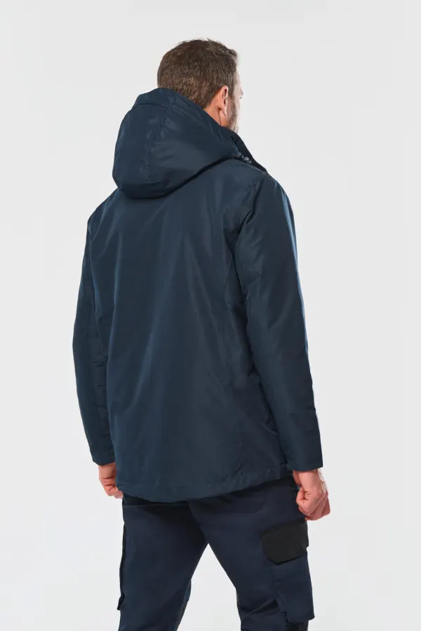 Parka performance à capuche unisexe porté — vue 2