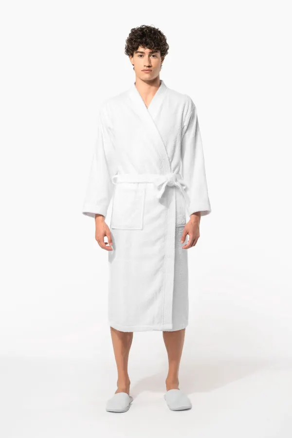 Peignoir col kimono porté — vue 2