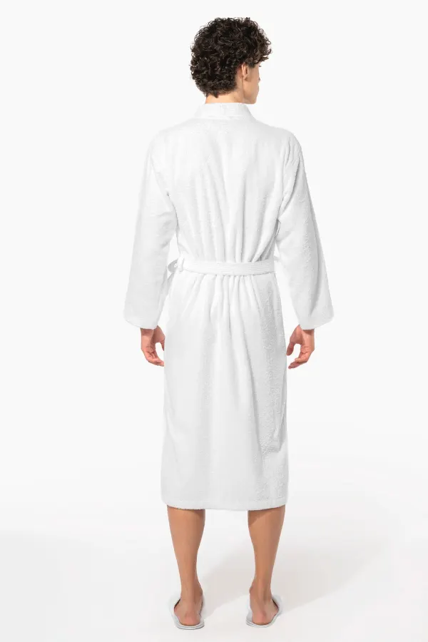 Peignoir col kimono porté — vue 3