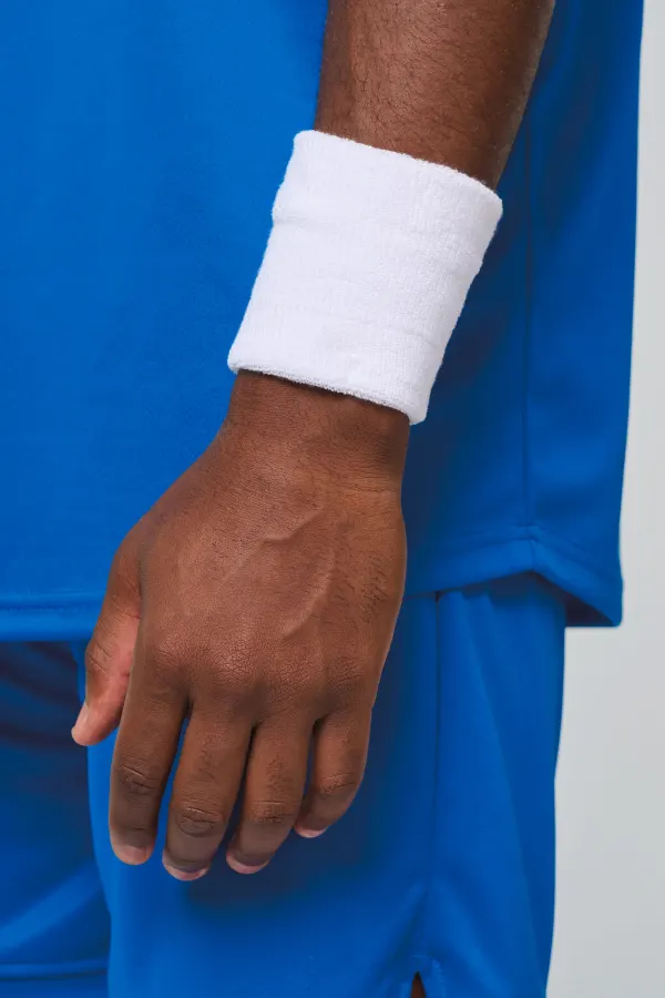Poignet éponge multisports unisexe porté — vue 3