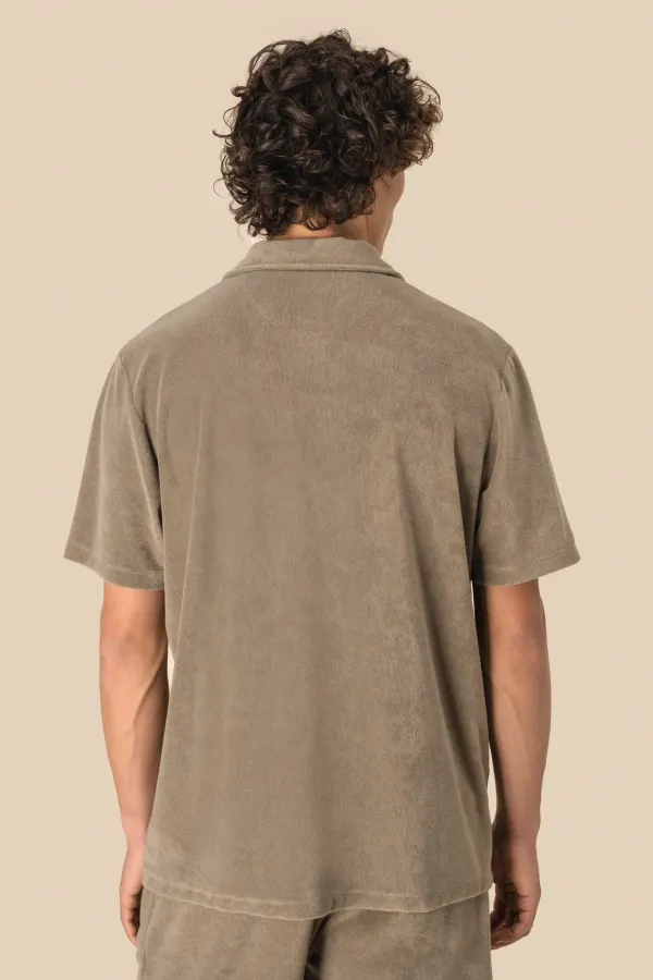 Polo écoresponsable en éponge homme (SP229) porté — vue 3