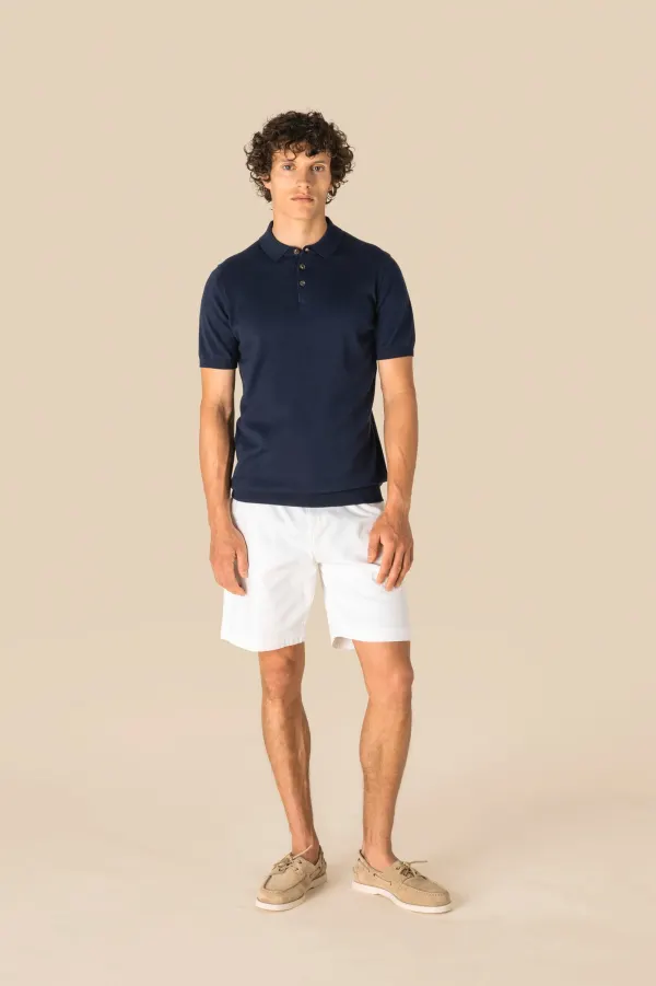 Polo écoresponsable en maille homme porté — vue 1