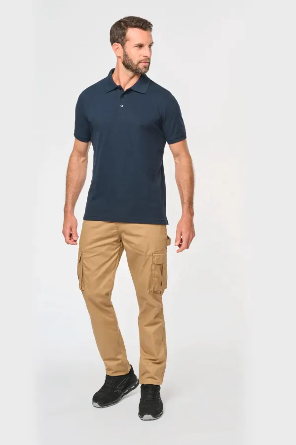 Polo écoresponsable homme porté — vue 1