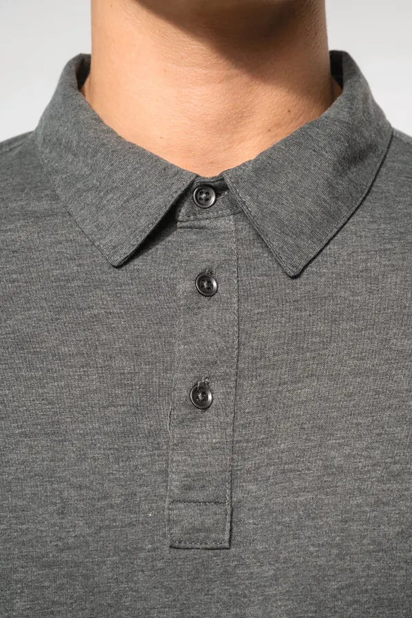 Polo jersey manches courtes homme porté — vue 3