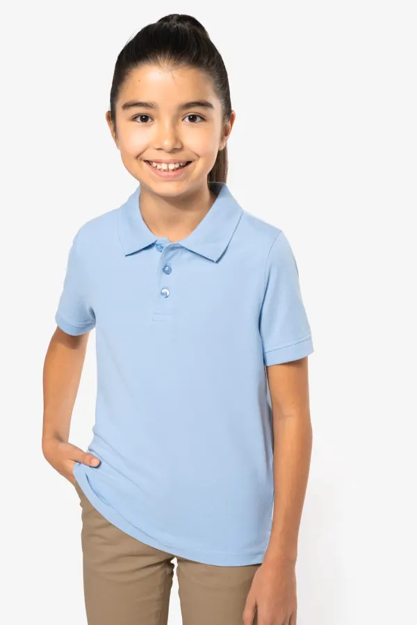 Polo manches courtes enfant (K249) porté — vue 3