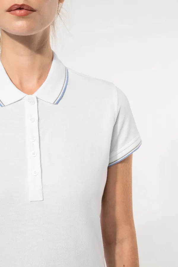 Polo manches courtes femme (K251) porté — vue 2