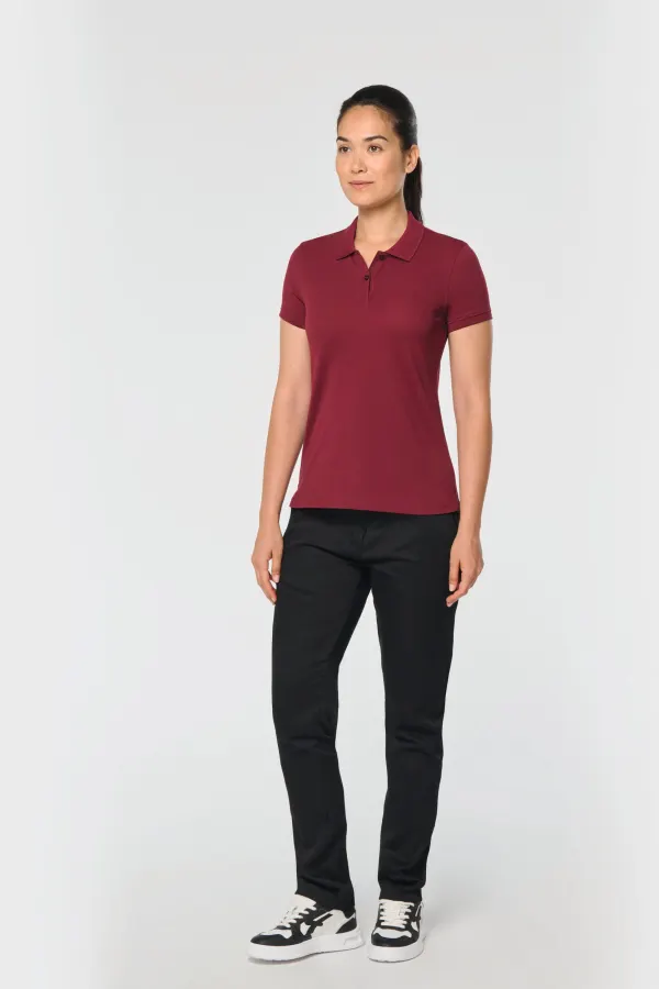 Polo manches courtes femme (WK275) porté — vue 2