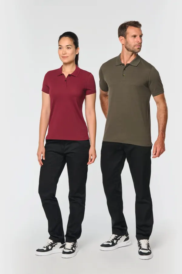 Polo manches courtes femme (WK275) porté — vue 3