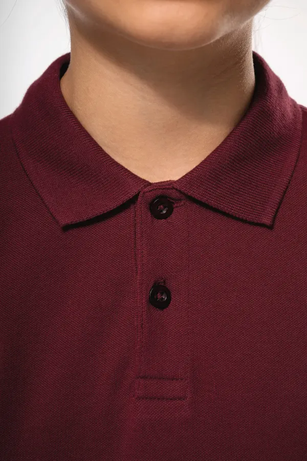 Polo manches longues enfant porté — vue 3