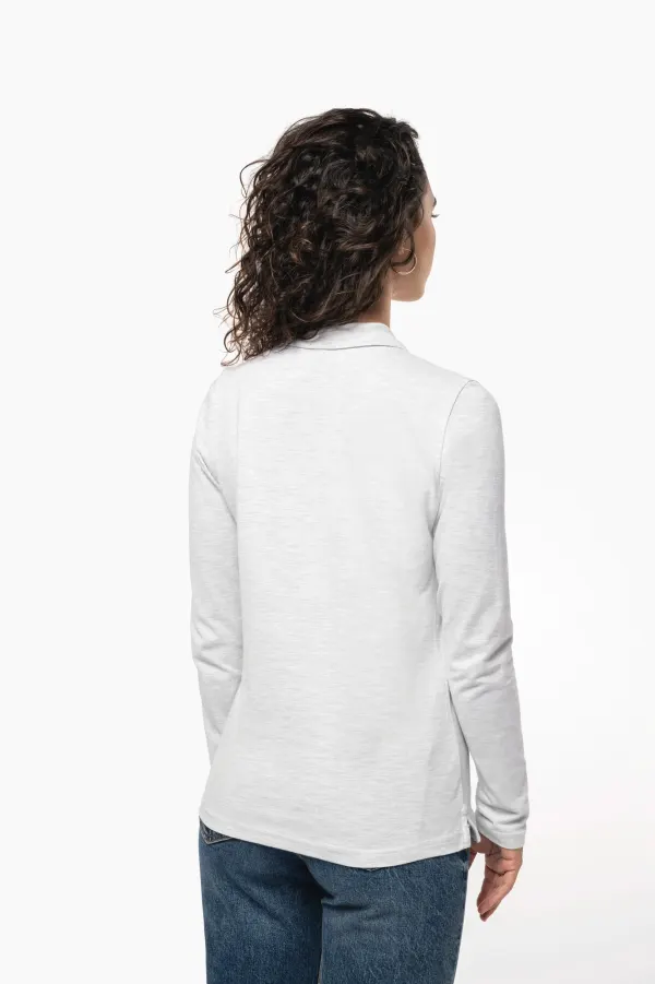 Polo manches longues femme (K244) porté — vue 1