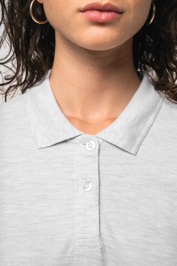 Polo manches longues femme (K244) porté — vue 3