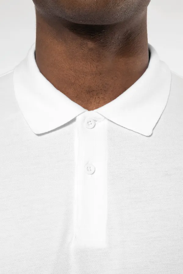 Polo piqué Bio180 homme porté — vue 3