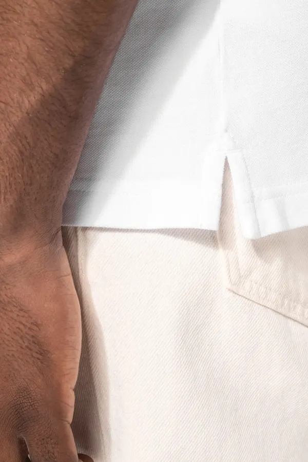 Polo piqué Bio180 homme porté — vue 4