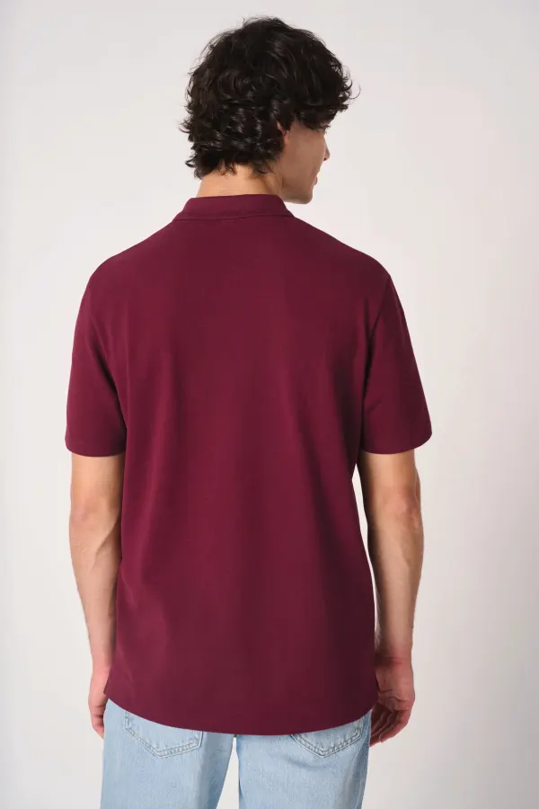 Polo piqué homme porté — vue 1
