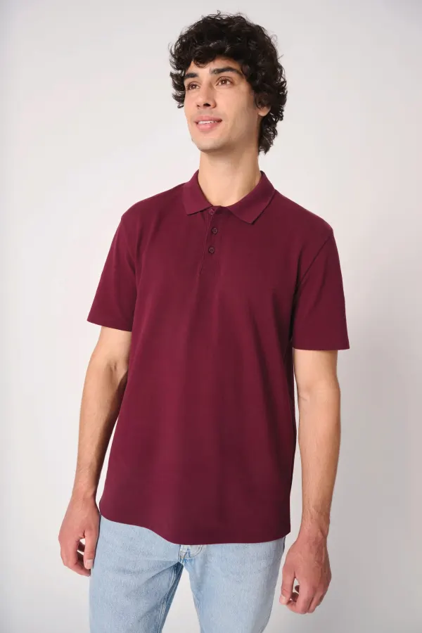 Polo piqué homme porté — vue 2